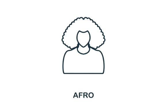 Afro Icon: A Versatile Graphic for Crafting and Handmade Business