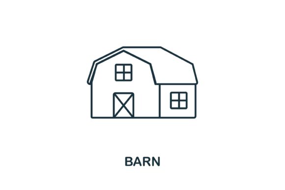 Barn Icon: A Versatile Graphic for Blog and Website Design