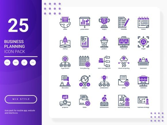 Business Planning Graphics for Professional Web and Editorial Design