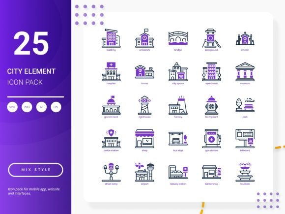 City Element Icon Pack Review for Embroidery Projects
