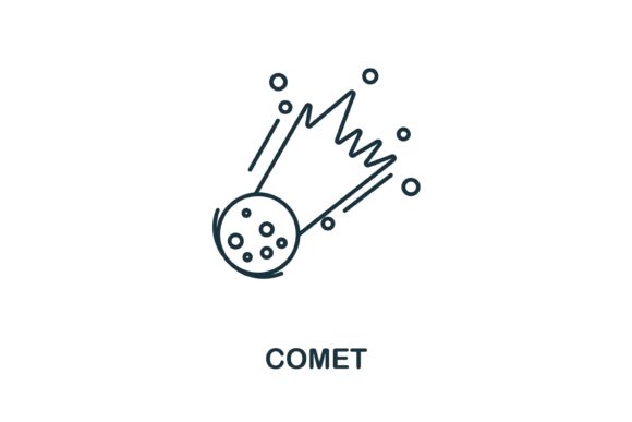 Comet Icon – A Versatile Graphic Design Asset for Handmade Creations