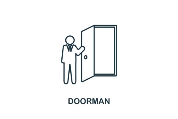 Doorman Icon for Graphics and Icons