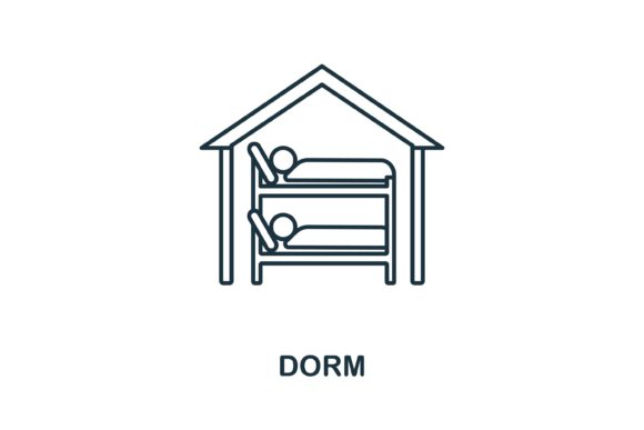 Dorm Icon – A Versatile Graphic for Crafting and Handmade Business