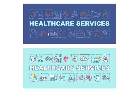 Healthcare Services Word Concepts Banner Graphics
