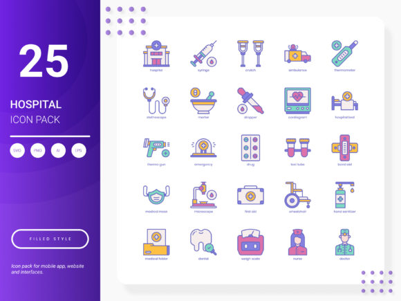 Hospital Icon Pack for Graphics and Icons