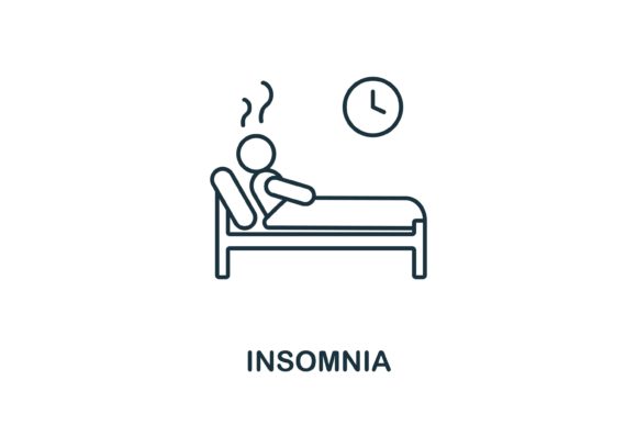 Insomnia Icon: A Versatile Graphic for Branding and Marketing