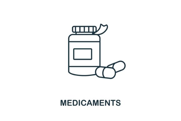 Medicaments Icon for Crafting and Design Projects