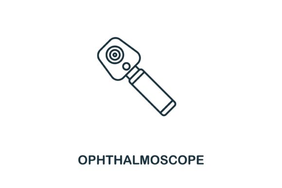 Ophthalmoscope Icon: A Versatile Graphic Asset for Web and Editorial Design