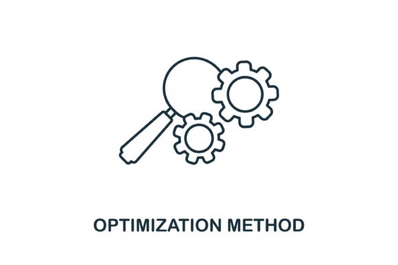 Optimization Method Icon for Graphics and Icons
