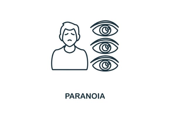 Paranoia Icon for Small Business Branding and Graphics