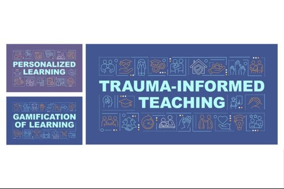 Personalized Learning Word Banner Set for Graphic Templates