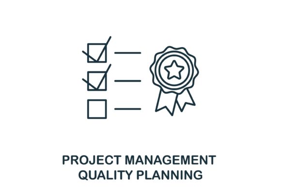 Quality Planning Icon for Web and Editorial Design