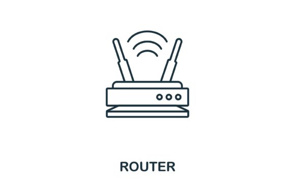 Router Icon: A Modern Graphic Asset for Clean Web and Editorial Design
