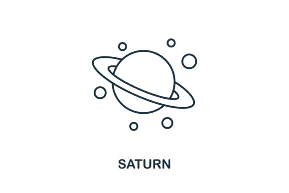 Saturn Icon – A Versatile Graphic for Local Business Branding