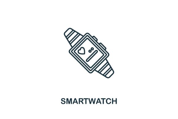 Smartwatch Icon for Crafting and Graphics