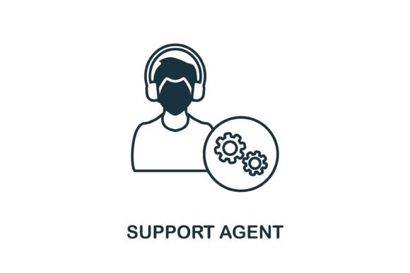 Support Agent Icon Review for Embroidery Projects