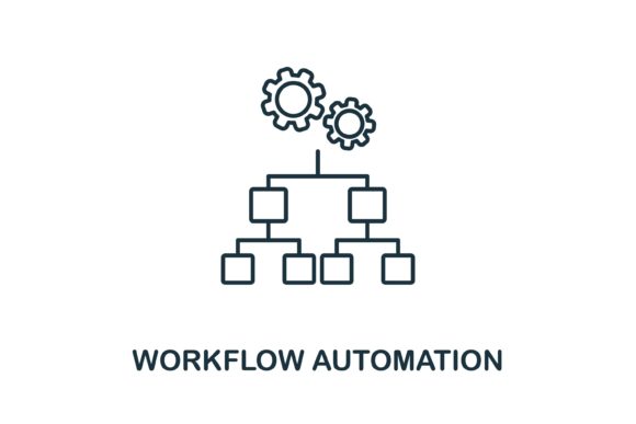 Workflow Automation Icon for Handmade Crafts and Graphics